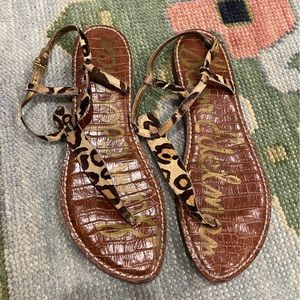 Leopard sandals, size 11. Good condition